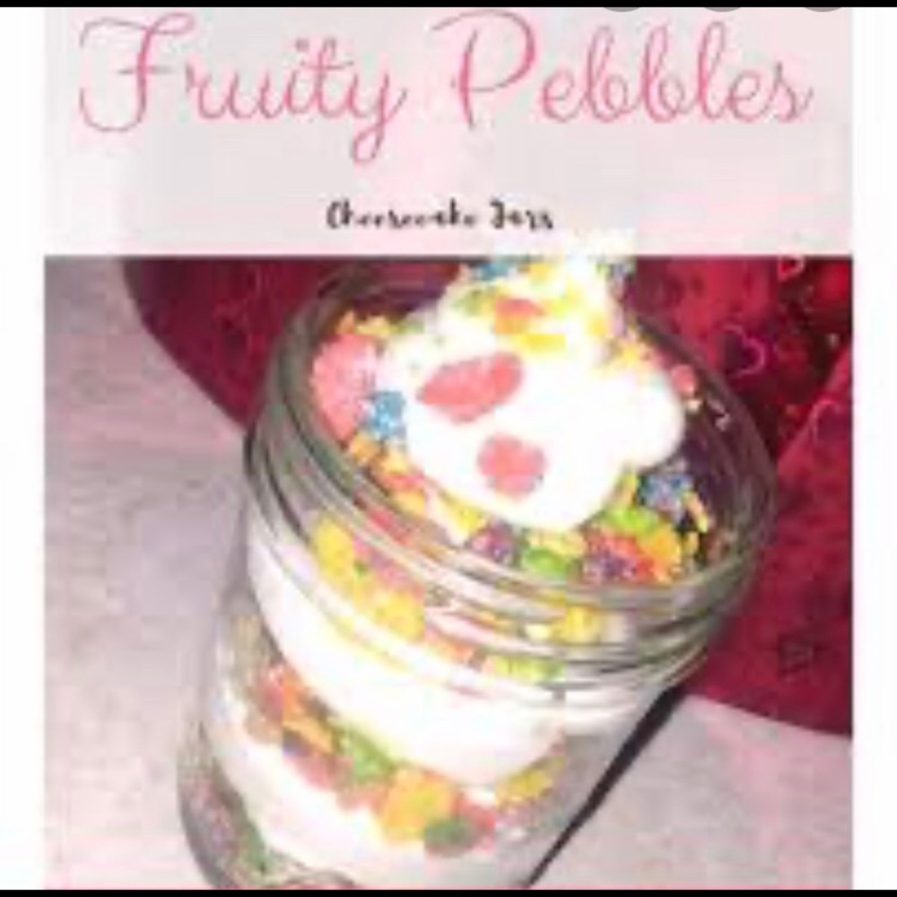 Fruity pebble an vanilla cake and cream frosting
